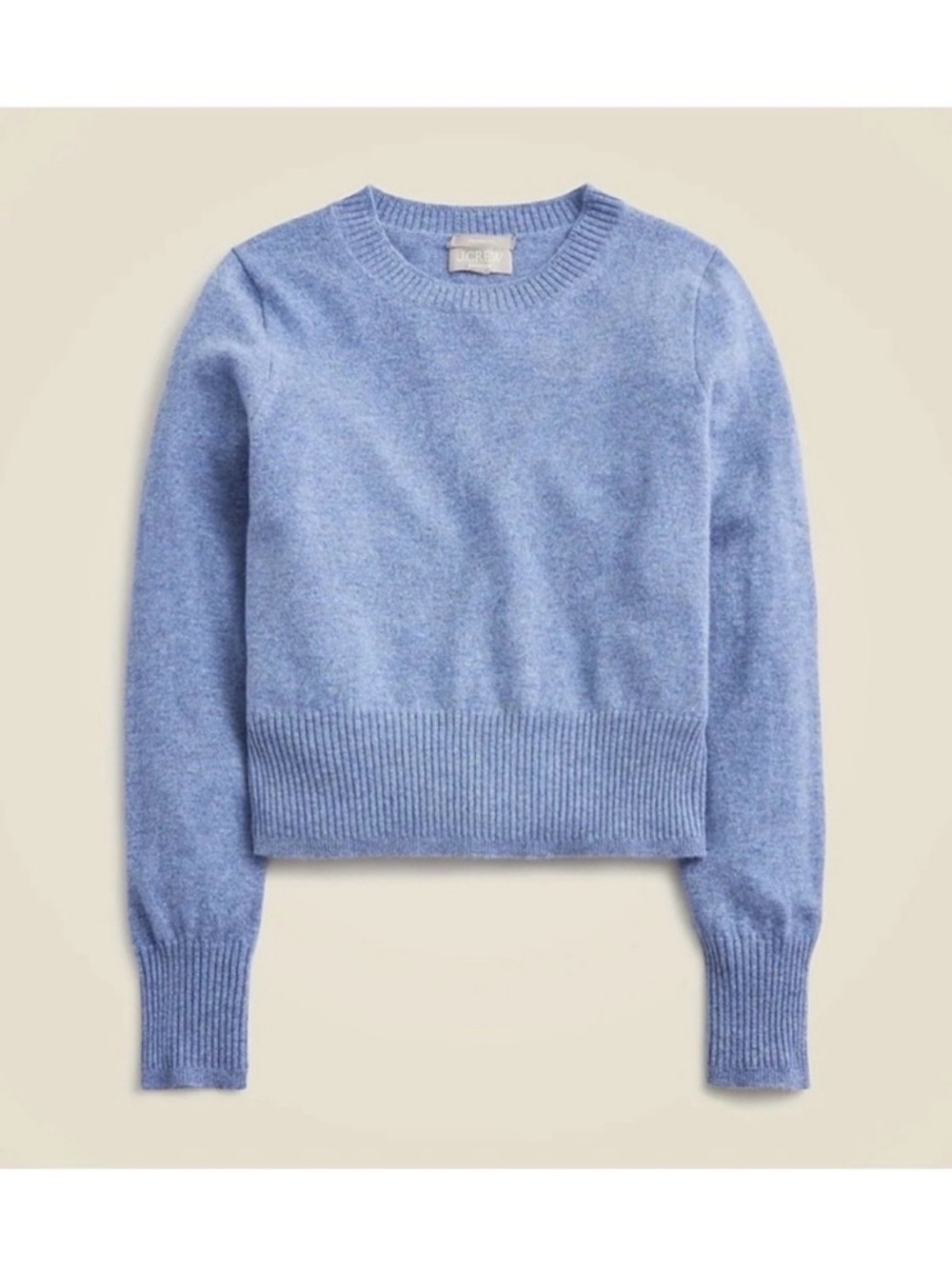 J. Crew Cashmere shrunken crewneck sweater